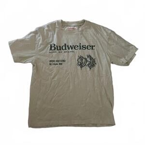 Budweiser, M, White, Men’s T-Shirt